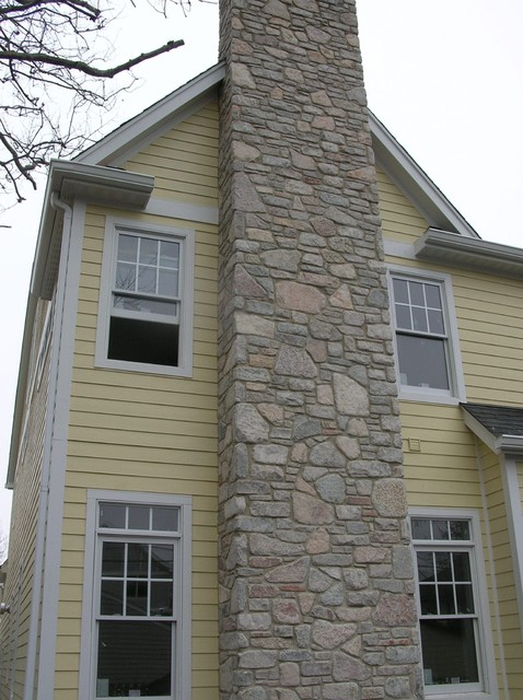 Washington Thin Stone Veneer Exterior Chimney - Traditional - Exterior -  Other - by Quarry Mill | Houzz