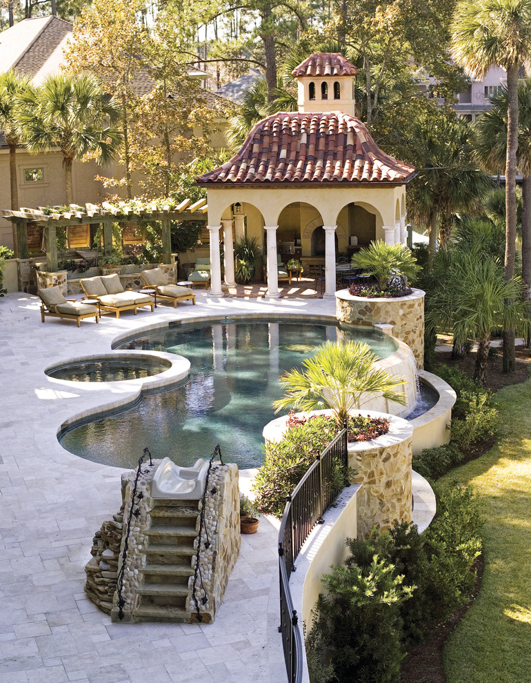 Waterfront Home Mediterranean Exterior Atlanta by Group3 Houzz