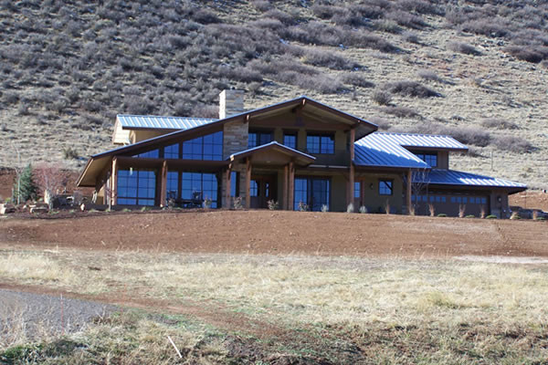 Example of a mountain style exterior home design in Denver