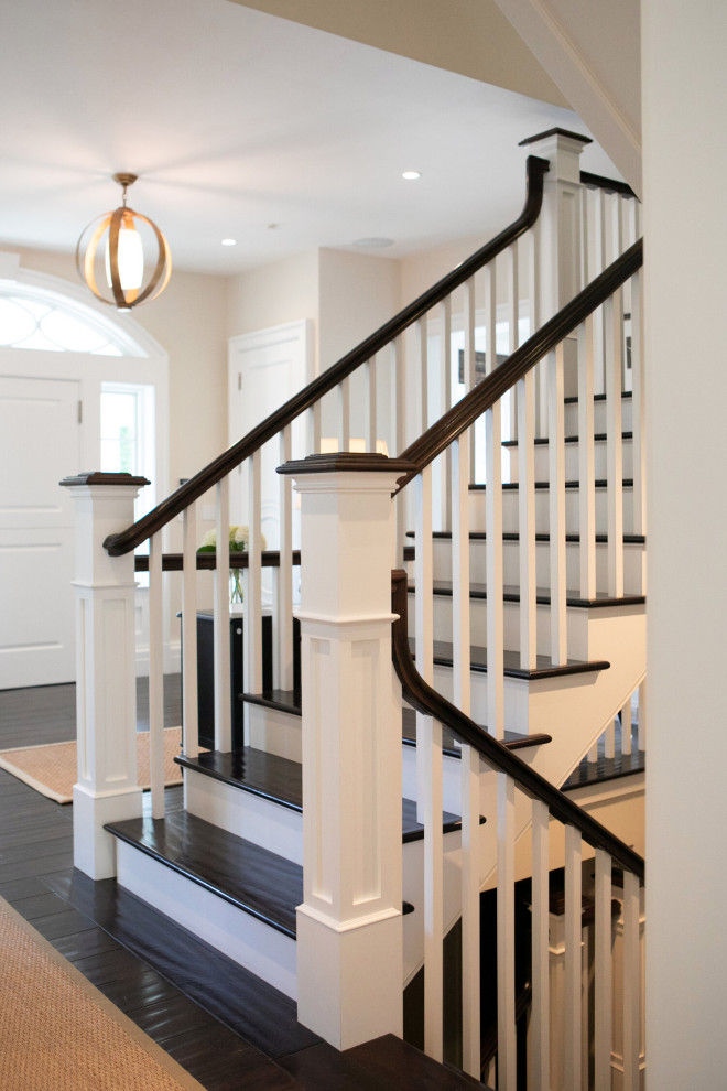 Design ideas for an expansive traditional staircase in San Francisco.