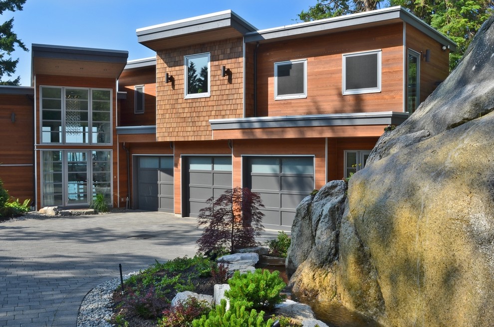 West Coast Contemporary Custom Built Home Contemporary Exterior