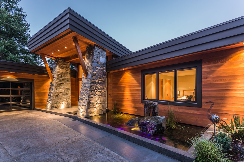 West Coast Contemporary Waterfront Home - Contemporary - Exterior