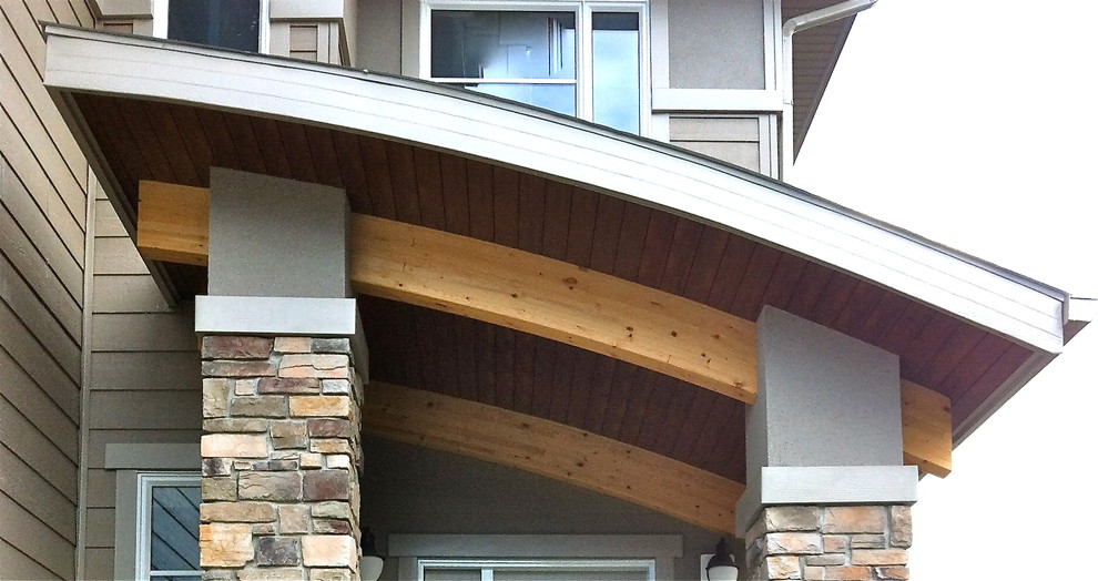 Inspiration for a classic house exterior in Edmonton.