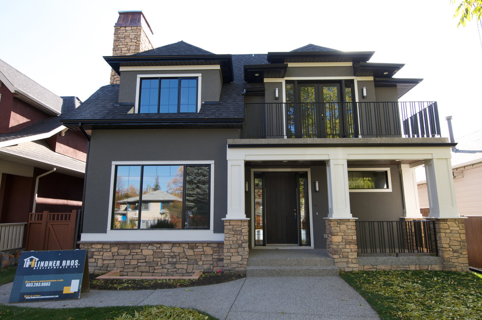 Photo of a classic house exterior in Calgary.