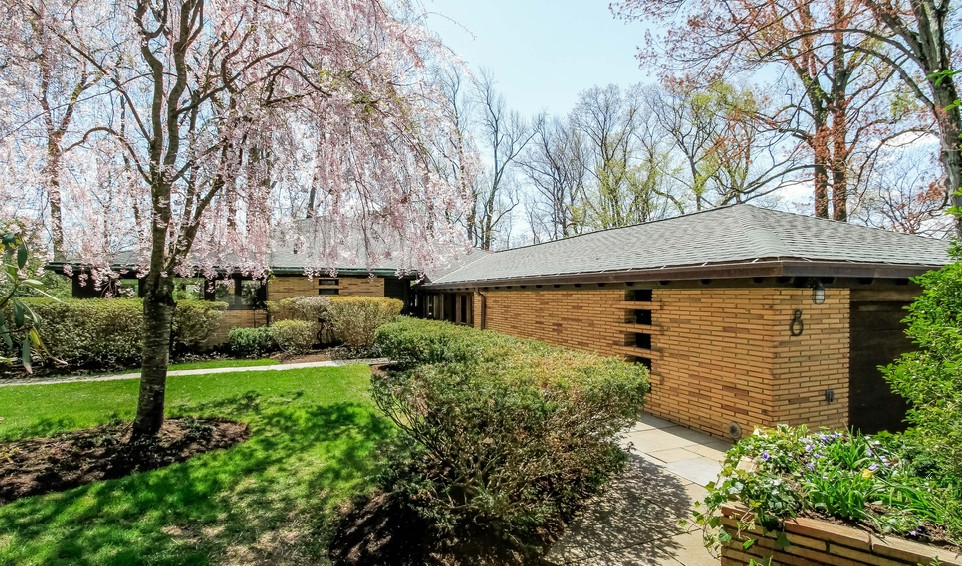 Westchester MidCentury Modern House and Pool Midcentury Exterior