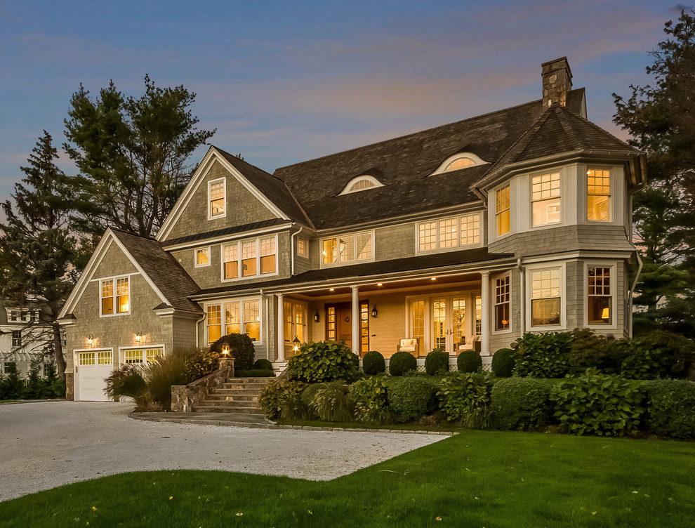 Westport Real Estate 5 Compo Beach Road, Westport, CT Beach Style Exterior New York by