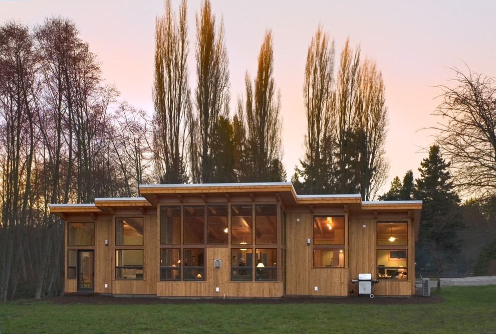 Whidbey Island 1400 sq ft FabCab Contemporary Exterior Seattle