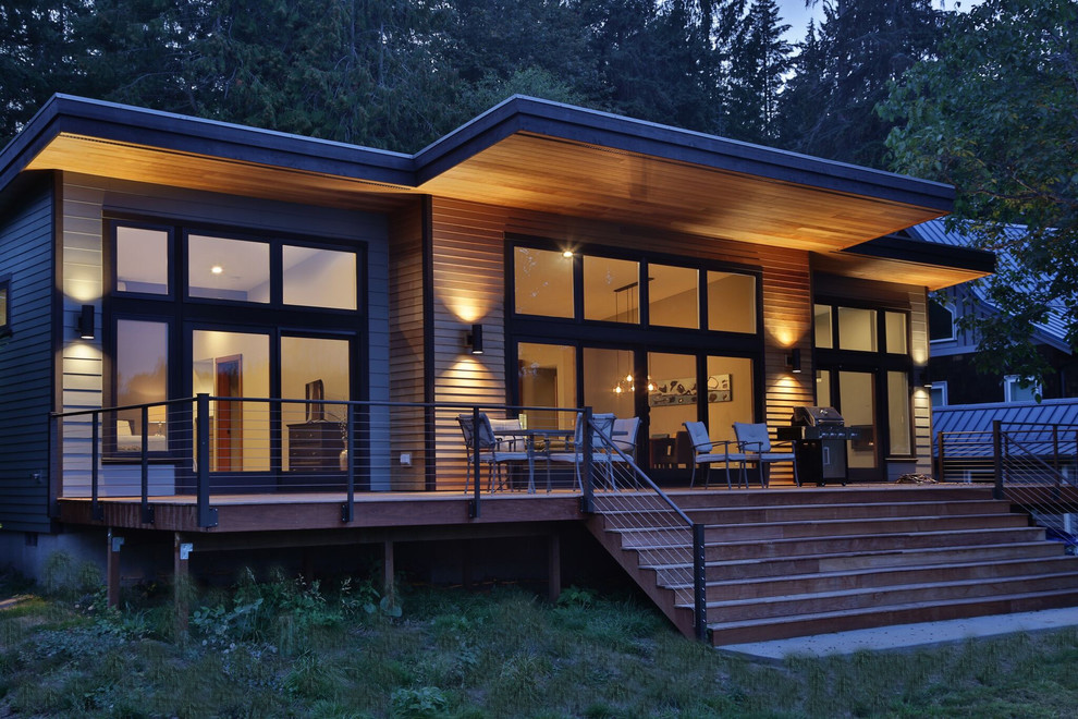 Whidbey Island Lake Home Contemporary Exterior Seattle by David