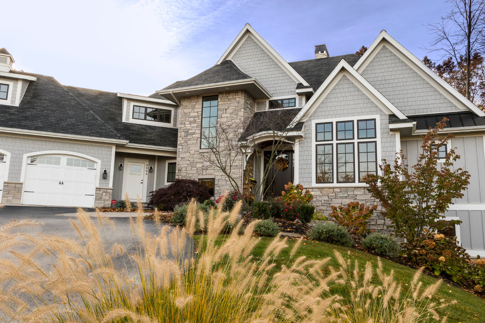 Whitworth Home Contemporary Exterior Grand Rapids by Schultz