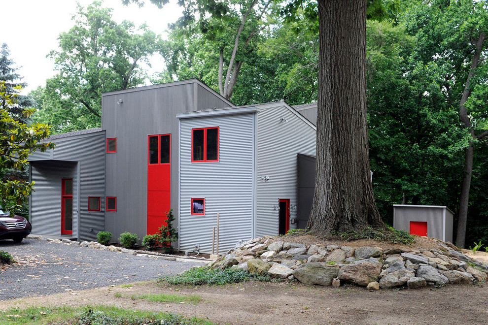 Whole House Ground Up Build Contemporary Exterior Philadelphia by Calfayan Construction
