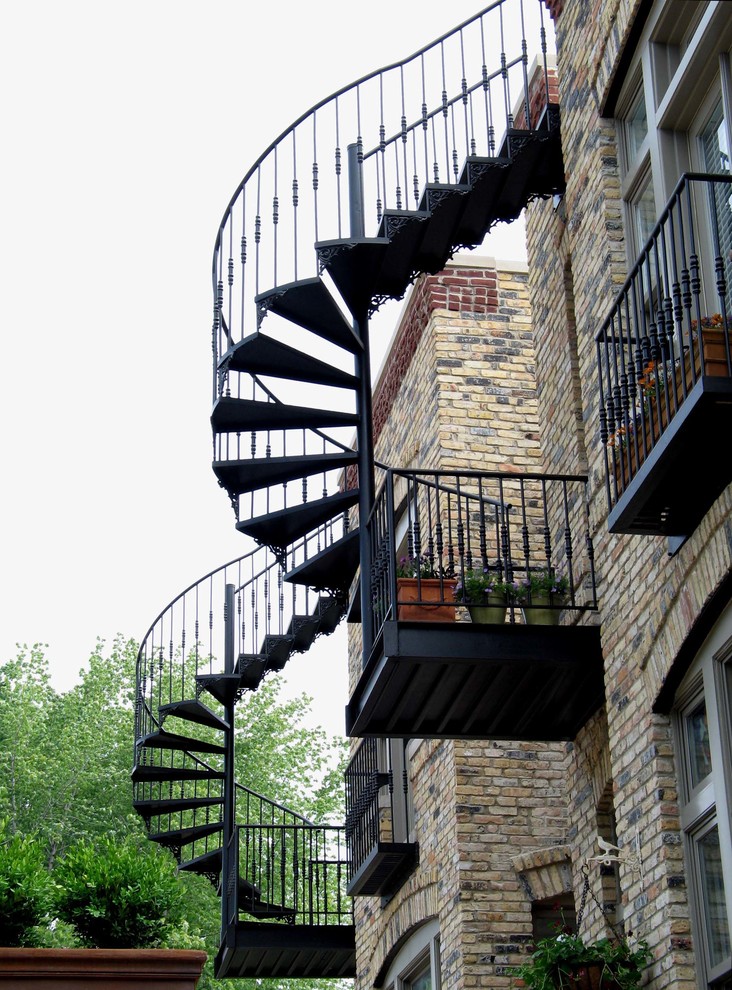 Wicker Park Townhomes Traditional Exterior Chicago by Studio