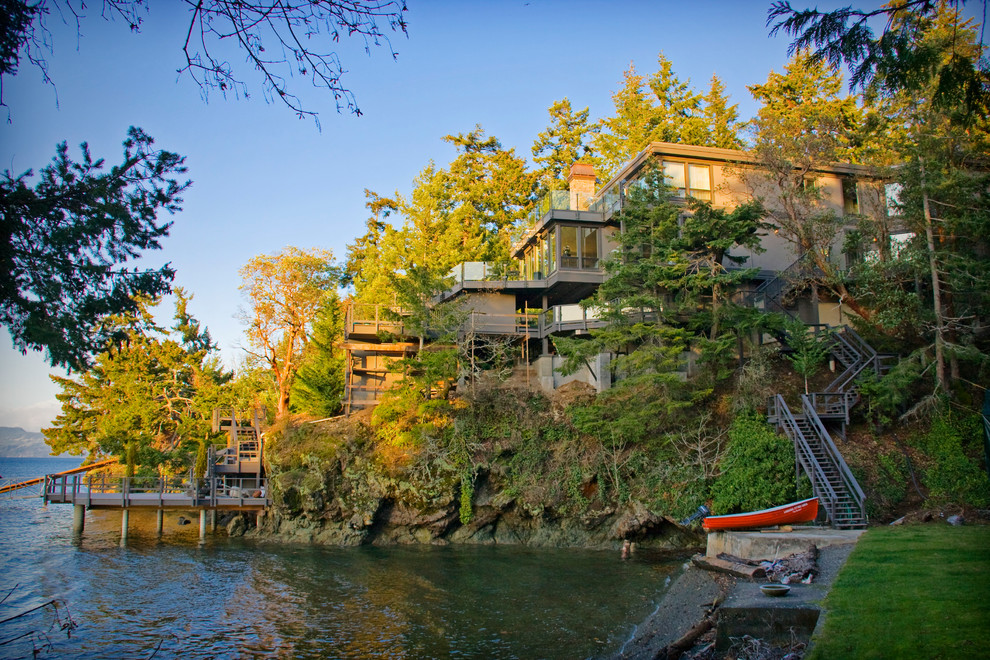 Willis Point` Rustic Exterior Vancouver by User Houzz