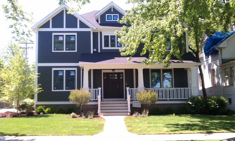 Wilmette custom home Traditional Exterior Chicago by Lynch
