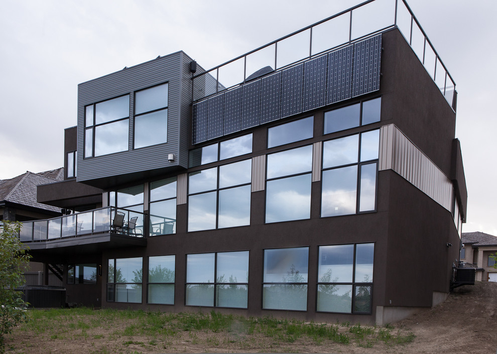 Modern exterior home idea in Edmonton
