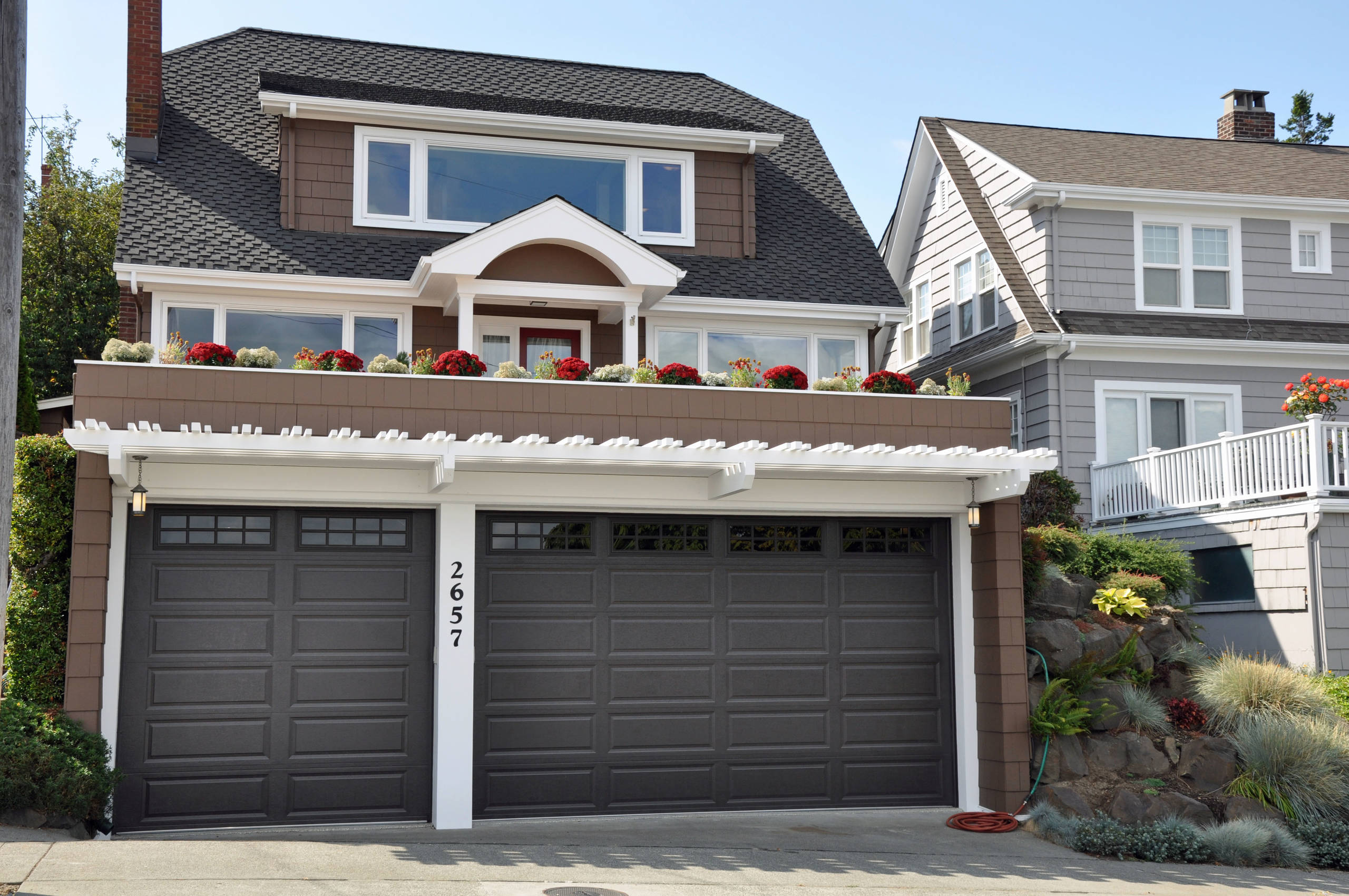 Garage Door Trellis Houzz.