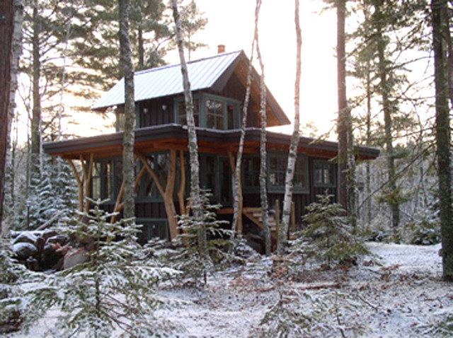 Woodland Cottage Eclectic Exterior Minneapolis By Hillbrand Woodworking Llc Houzz Au