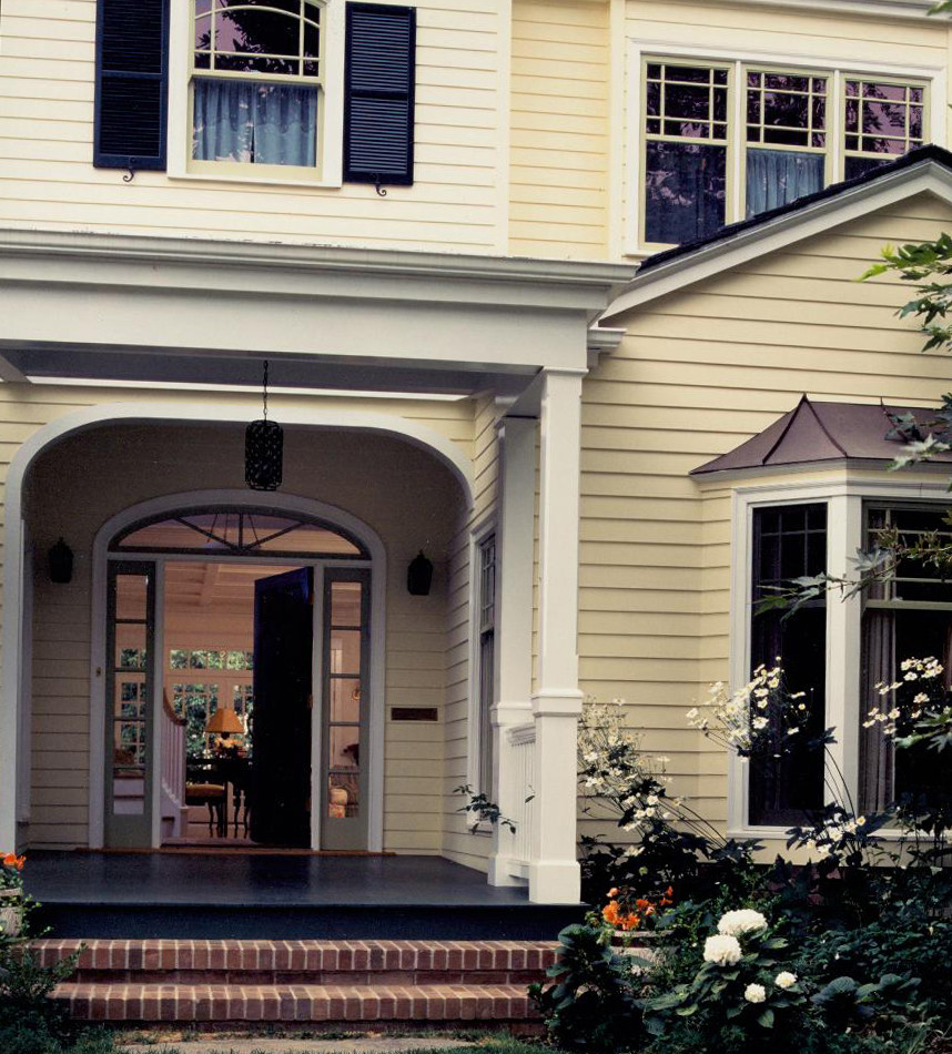 Yellow Clapboard House Traditional Exterior Los Angeles by Lise Claiborne Matthews AIA