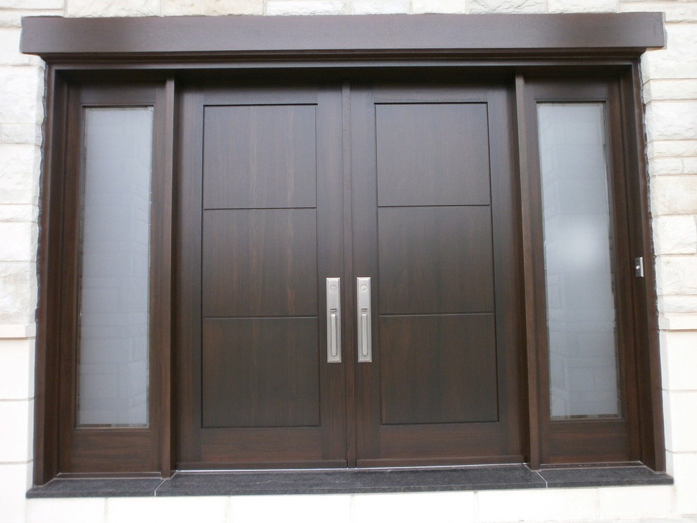 Portes d'entrée en bois Moderne Modern Wooden front doors Modern