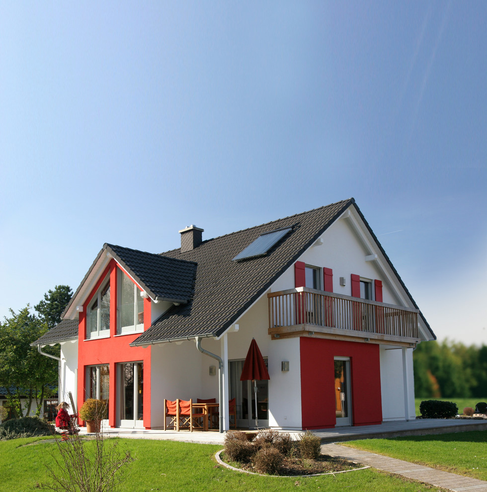 Idée de décoration pour une façade de maison marine.