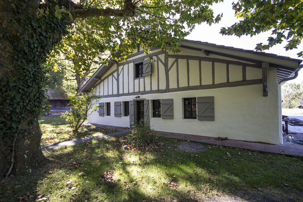 Idées déco pour une façade de maison campagne.