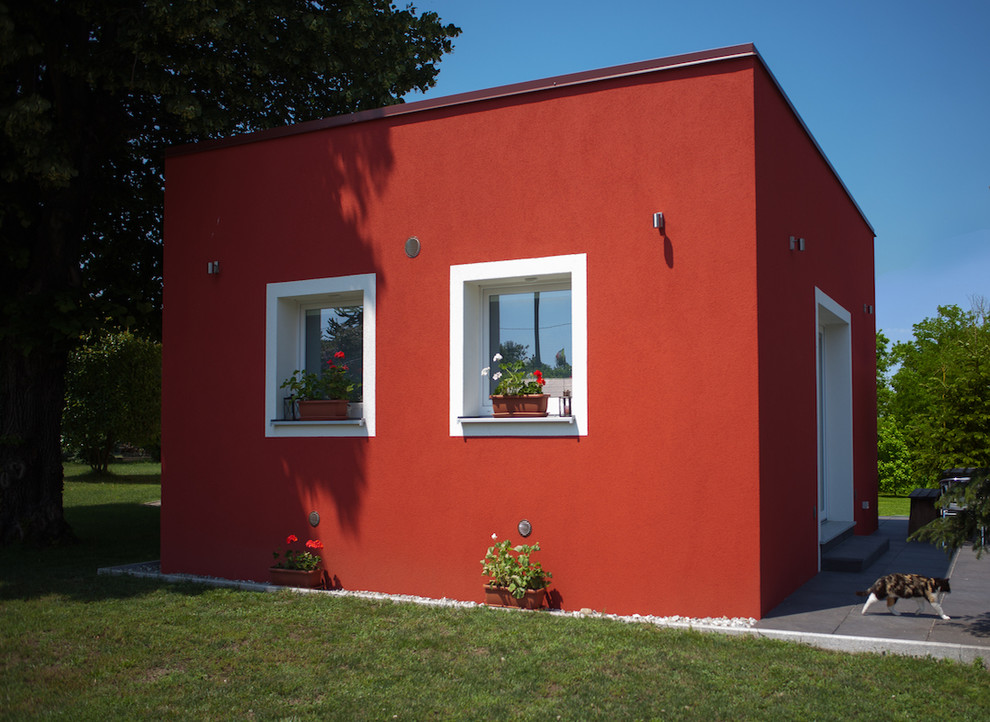 Small farmhouse exterior home idea in Other