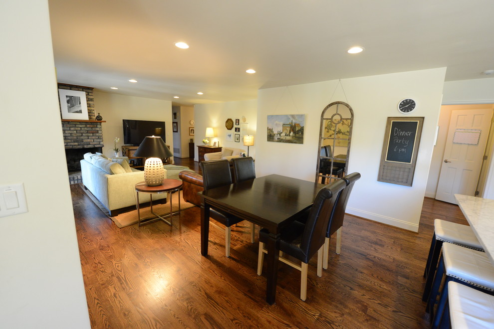 1960's Ranch Renovation Transitional Family Room Birmingham by