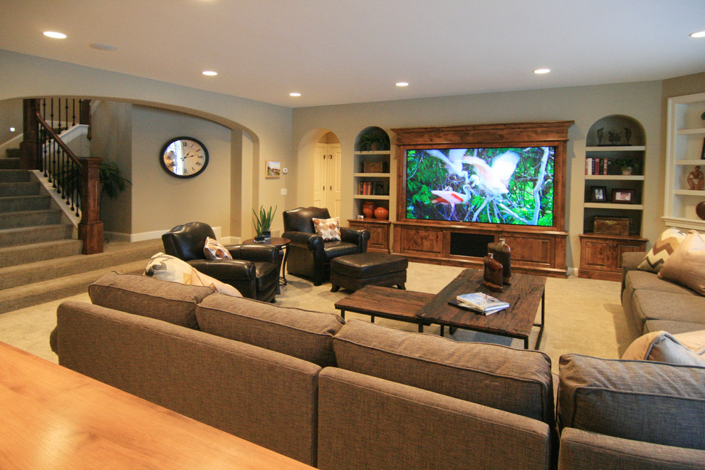 This is an example of a traditional games room in Minneapolis.