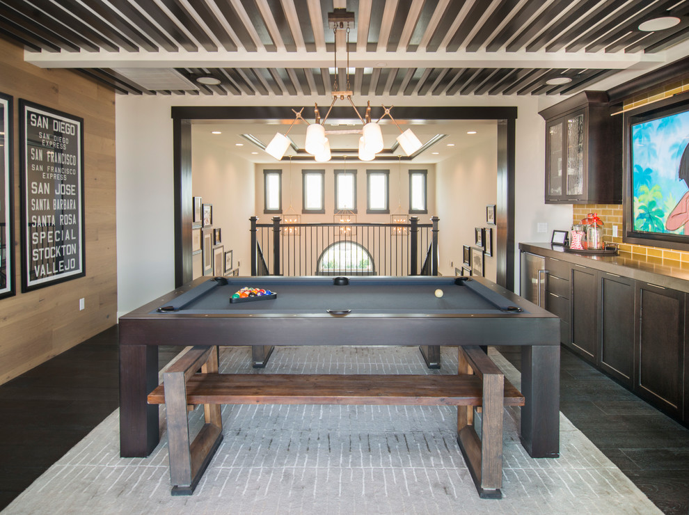 This is an example of a classic mezzanine games room in San Francisco.