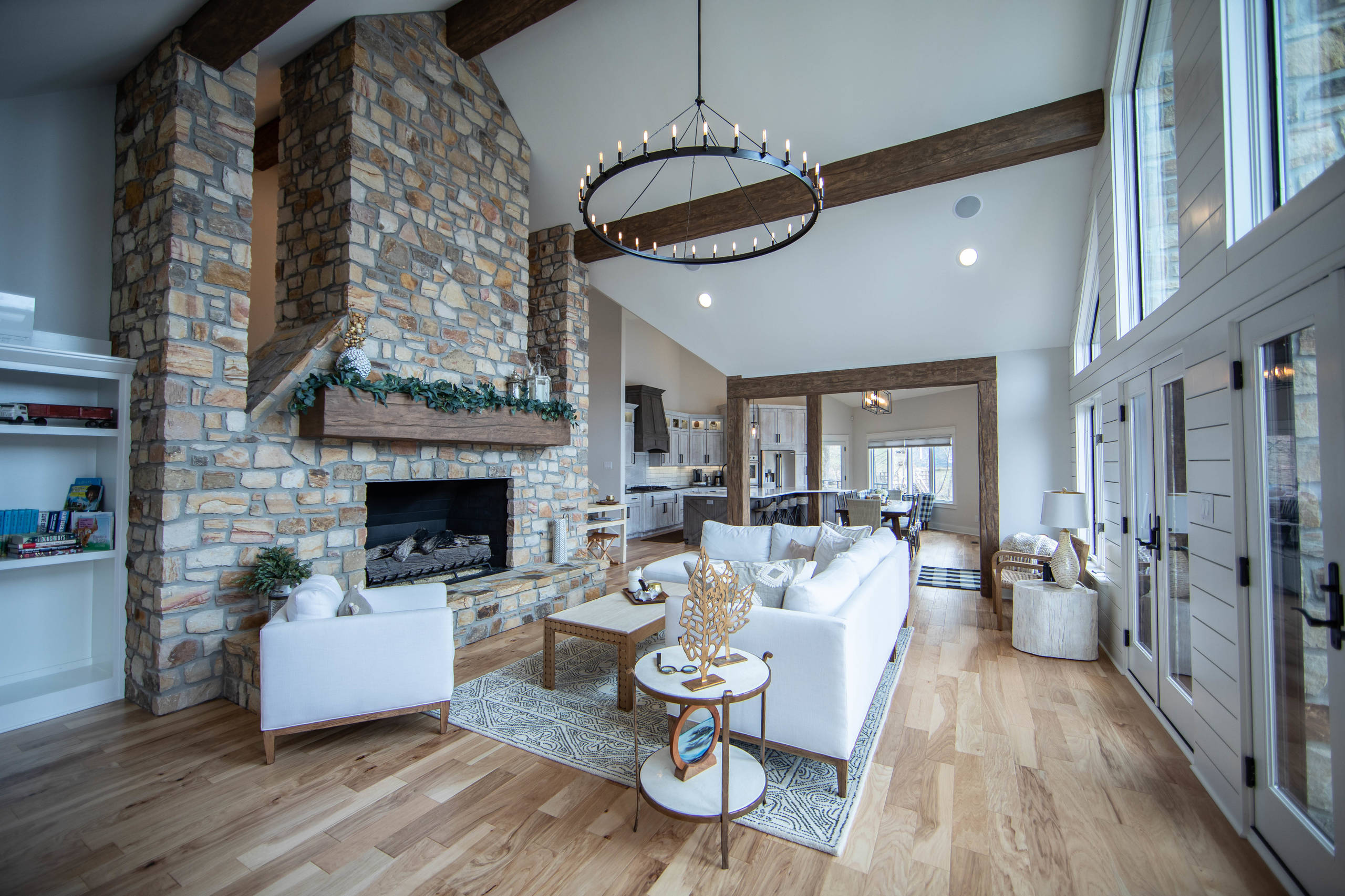 7881 Lake House Remodel Rustic Family Room Indianapolis By Duke Homes Inc Houzz