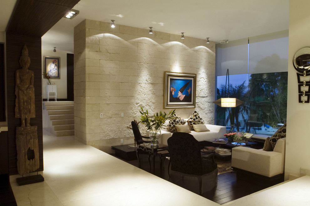 Trendy family room photo in Other