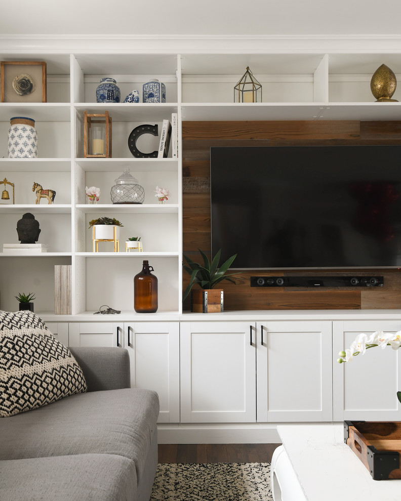 Ardsley Media Unit Farmhouse Family Room New York by California