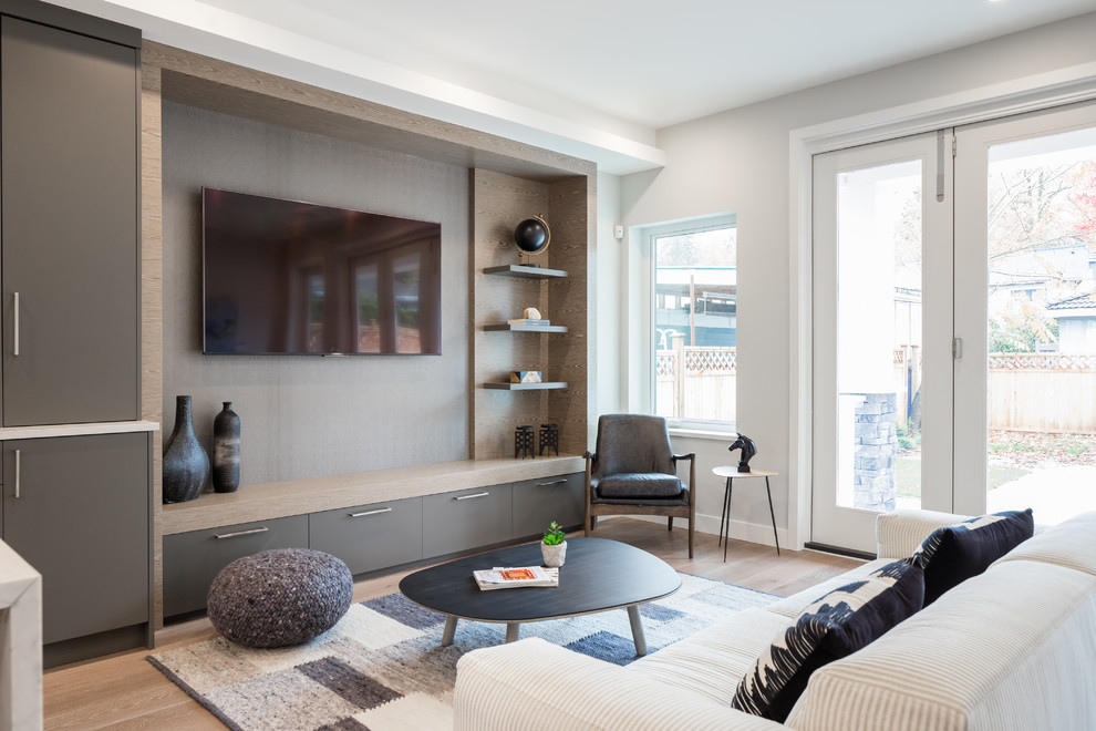 Offenes Modernes Wohnzimmer in Vancouver