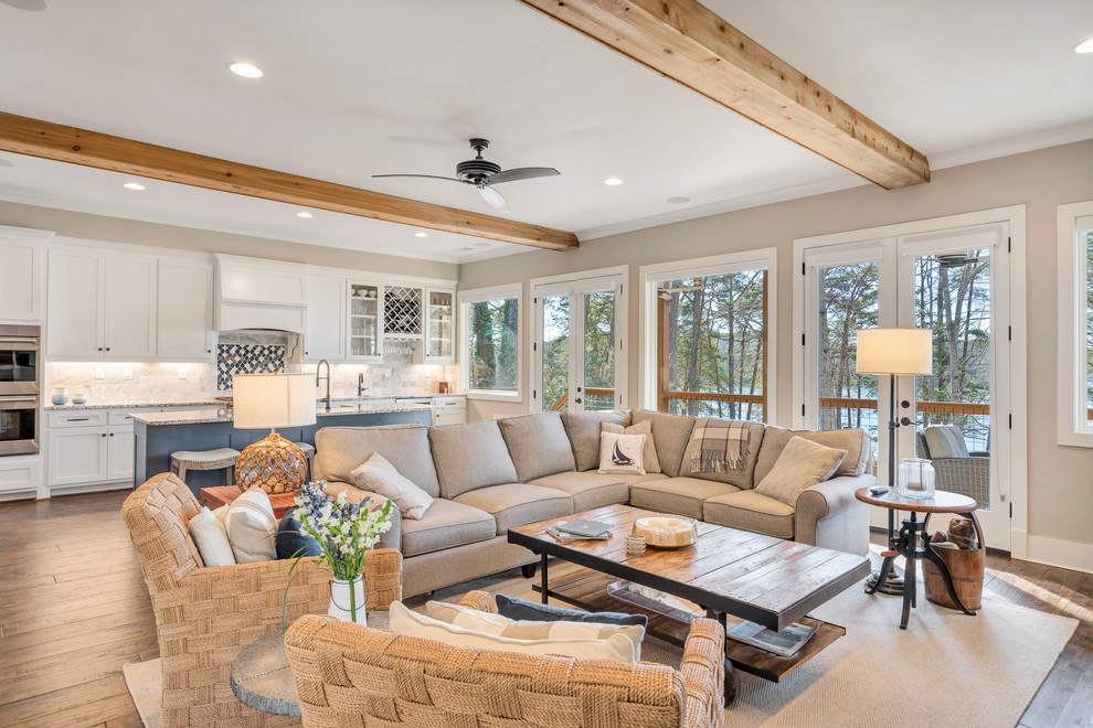 Baldridge Lake Cottage Rústico Sala de estar Atlanta de Bonsai