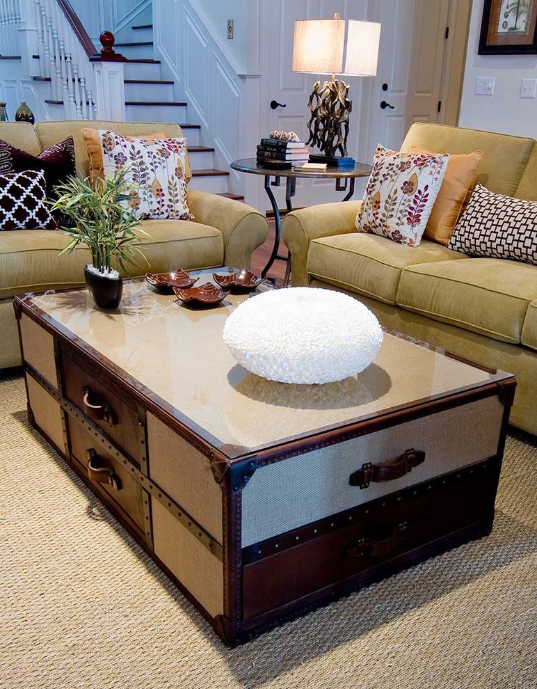 Inspiration for a timeless family room remodel in Charleston