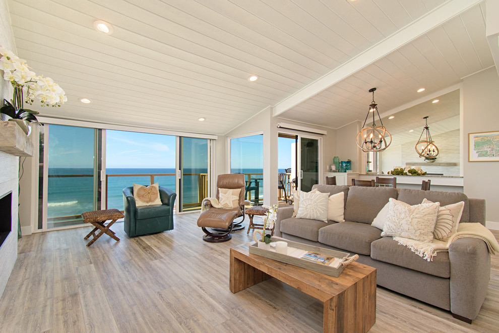 Beach House Remodel - Beach Style - Family Room - San Diego - by Tracy