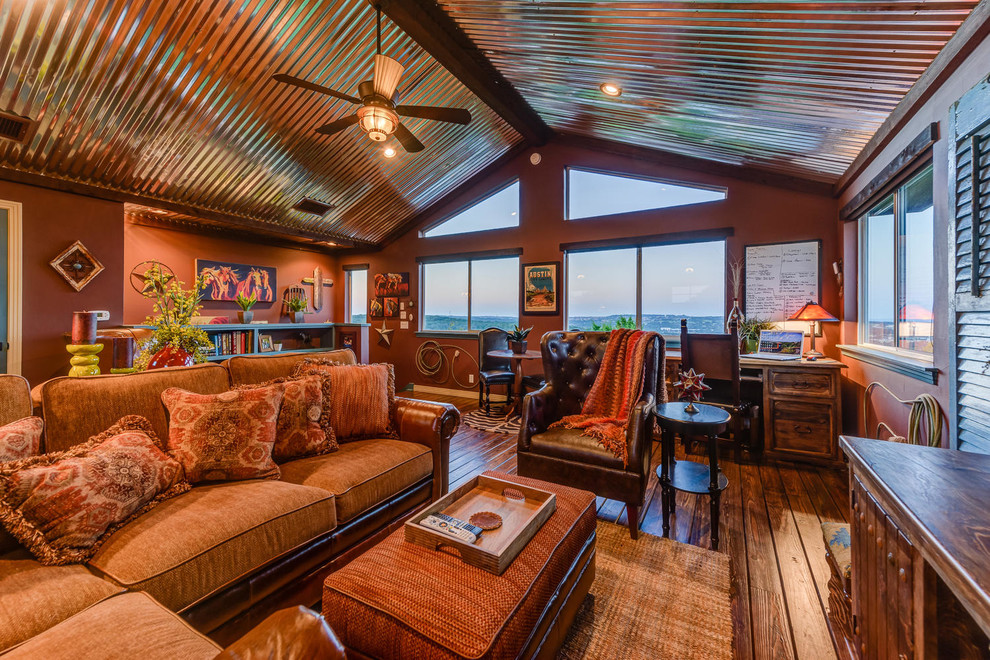 Bee Cave TX Remodel Southwestern Family Room Austin by Agave
