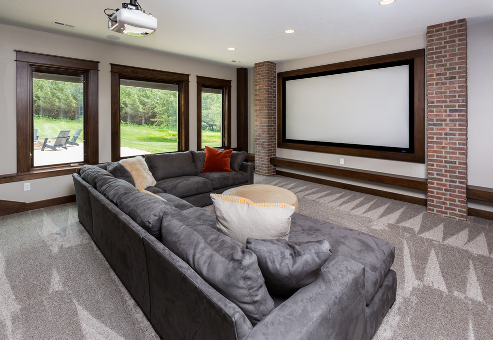 Bella Woods Klassisch modern Heimkino Sonstige von Flooring