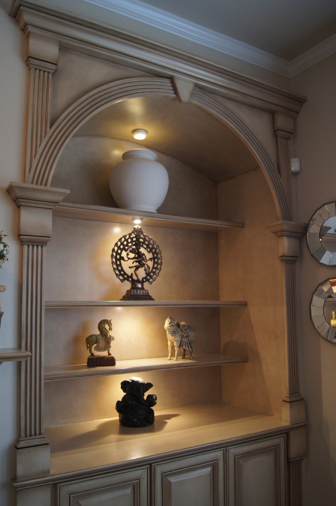 Bookcases and Fireplace Mantels Traditional Family Room Atlanta