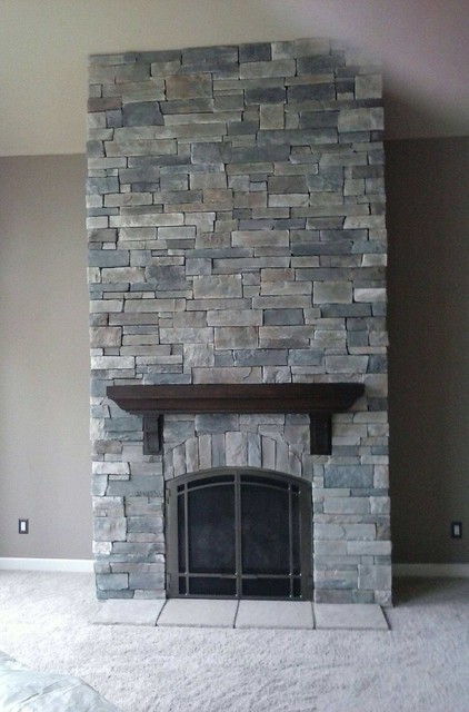 Boral Cultured Stone - Country Ledgestone - Klassisch - Wohnzimmer