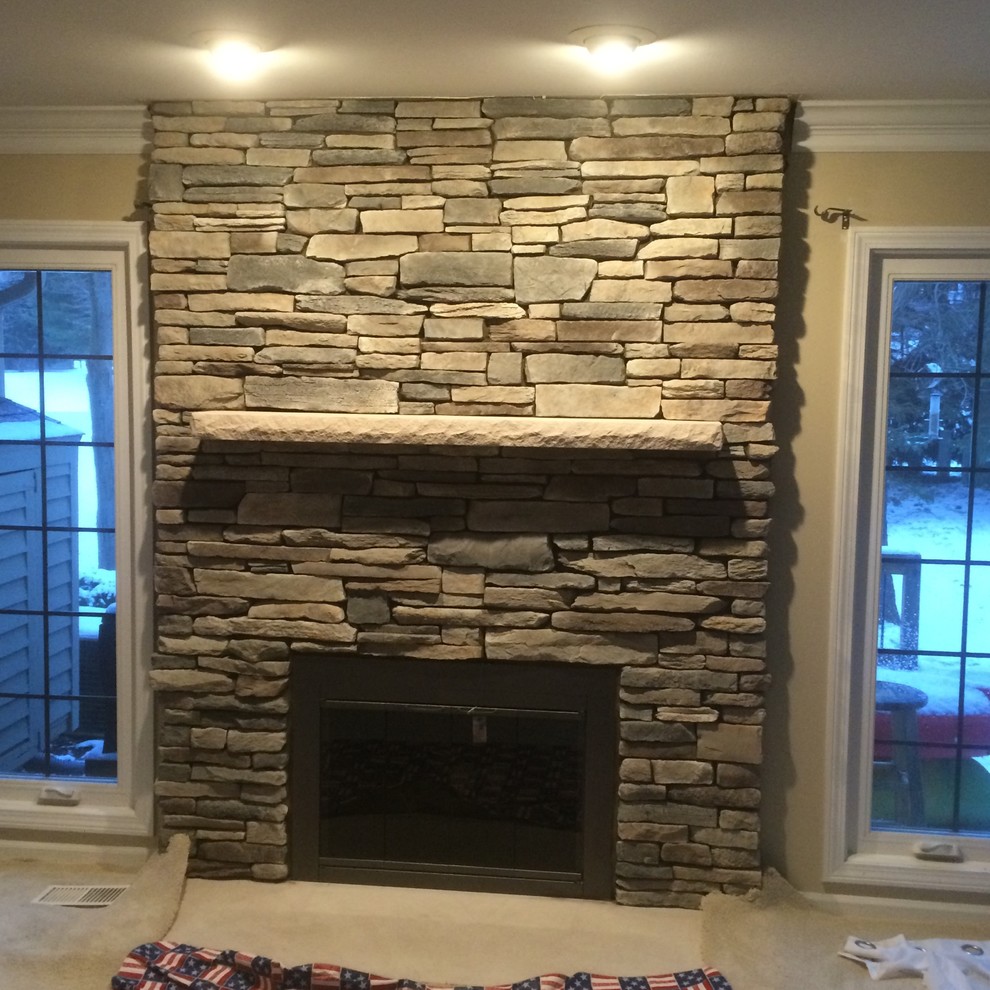 Boral Cultured Stone - Southern Ledgestone - Wohnzimmer - Detroit - von ...