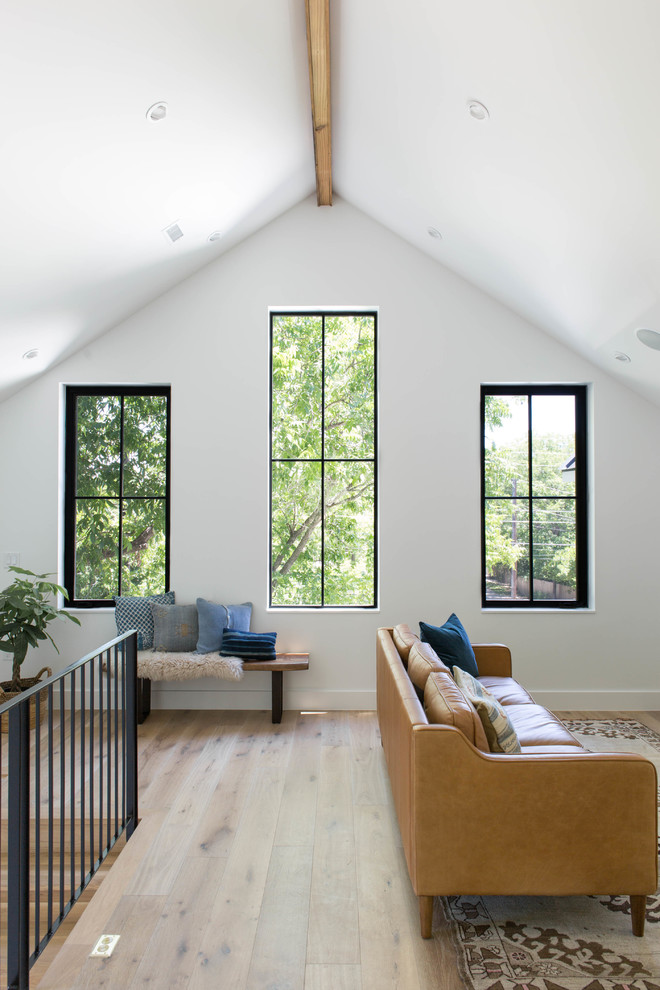 Inspiration for a cottage family room remodel in Austin
