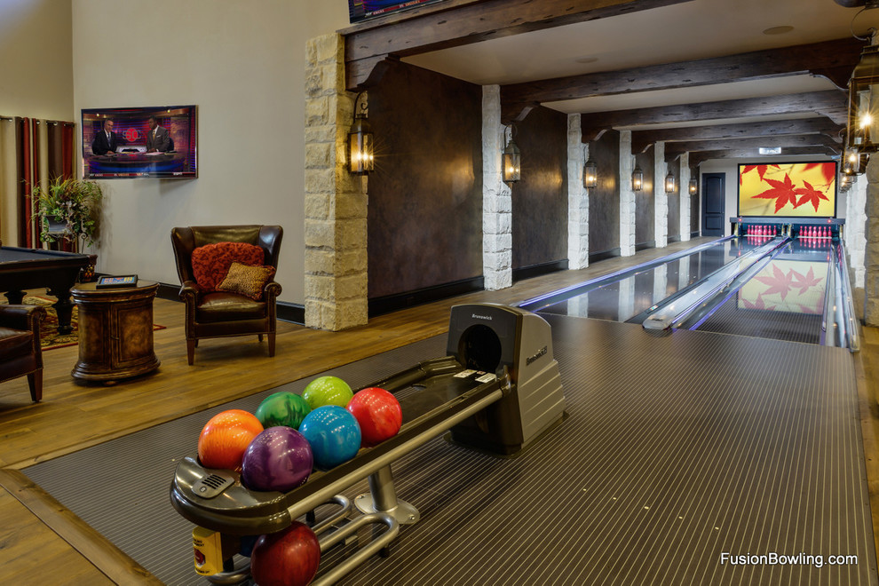 Bowling Lanes for Texas Residence Traditional Family Room Dallas by Fusion Bowling Houzz