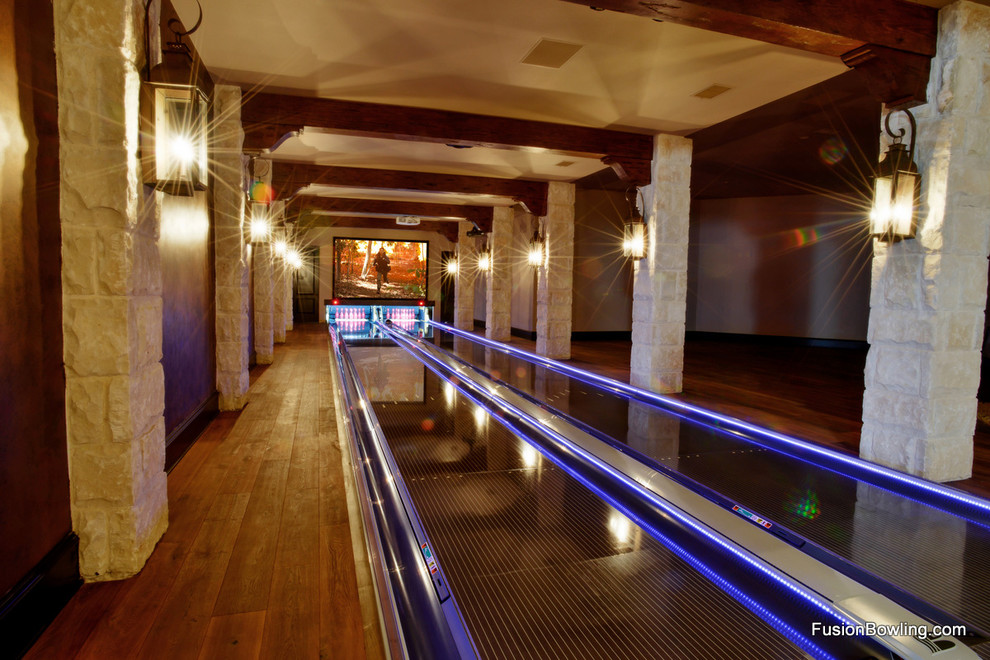 Bowling Lanes for Texas Residence Traditional Family Room Dallas