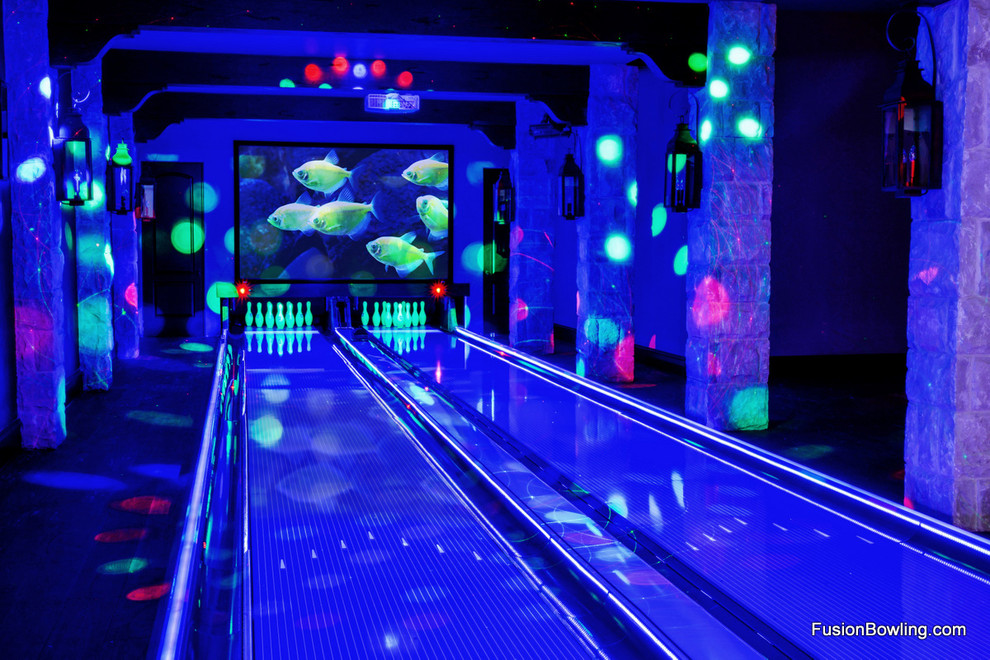 Bowling Lanes for Texas Residence Traditional Family Room Dallas