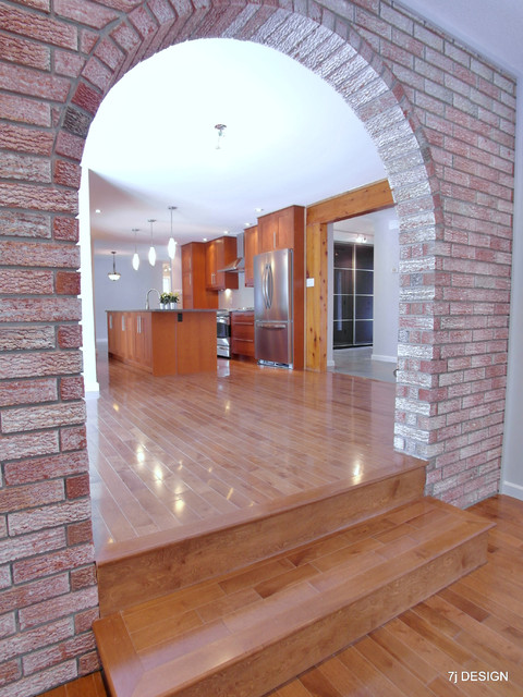 Brick Arch House Traditional Family Room Ottawa By 7j Design Houzz - Home Wall Arch Design