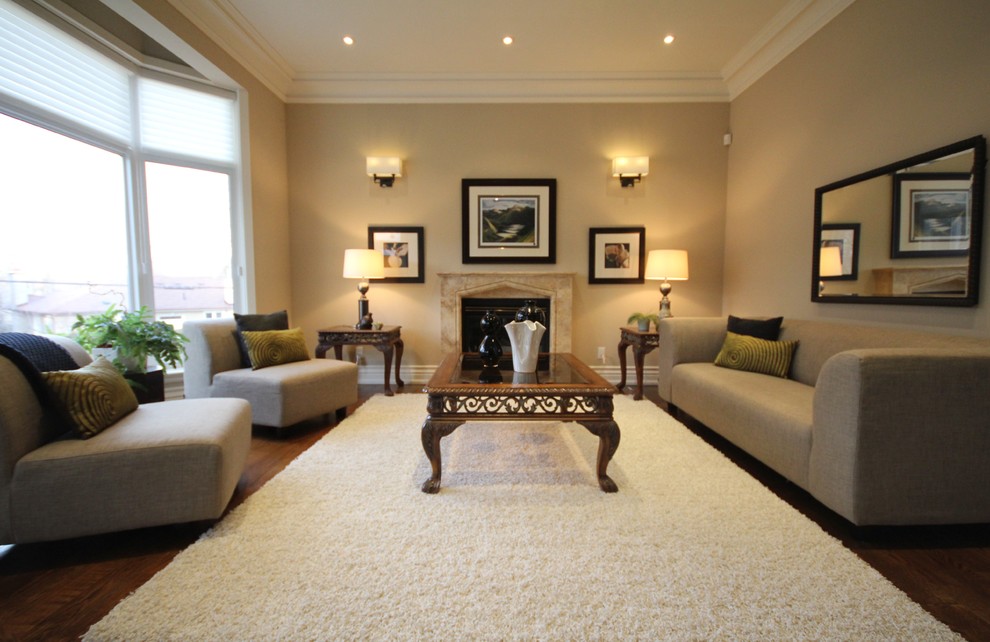 Burleigh Hghts Traditional Family Room Toronto by ALLDECOR Home
