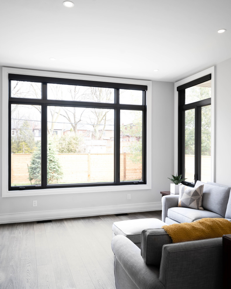 Caribou Park Modern Whole Home Renovation - Modern - Family Room ...