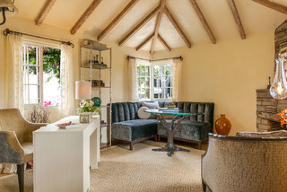 Carmel by the Sea Cottage - Mediterranean - Family Room - San Francisco ...