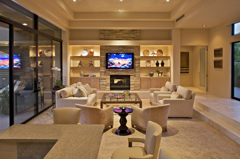 Photo of a contemporary games room in Los Angeles.