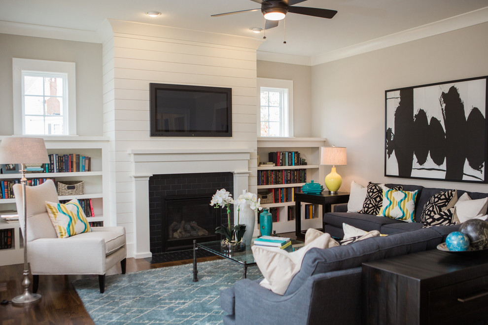 Claremont Models - Transitional - Family Room - Raleigh - by Model Home ...